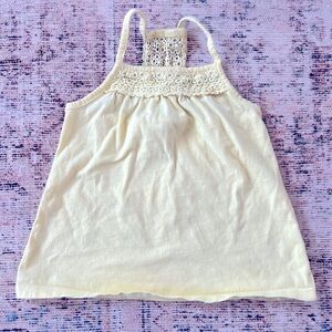 Oshkosh girls yellow embroidered back tank size 4-5
